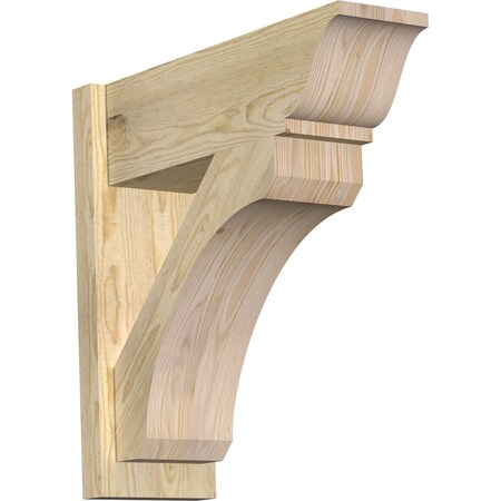 Ekena Millwork Legacy Traditional Rough Sawn Outlooker, Douglas Fir, 8"W x 24"D x 24"H OUT08X24X24LEC01RDF